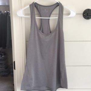 Gray racer back tank